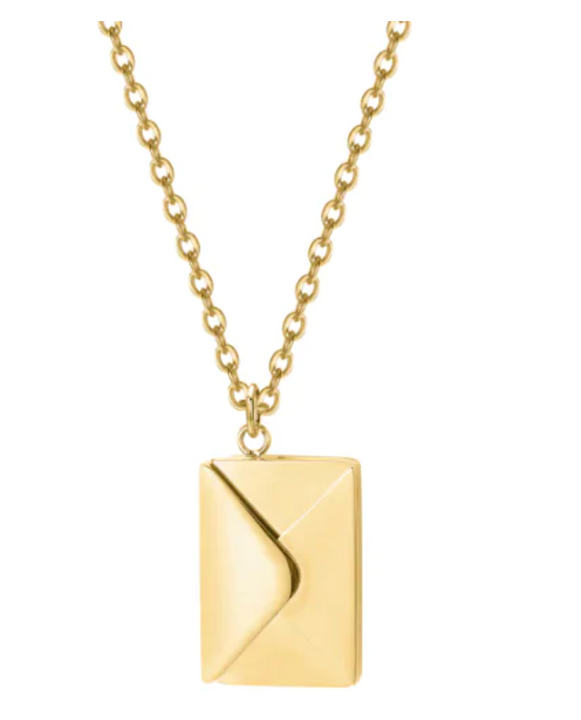 Envelope Necklace - Timeless Stainless Steel Pendant Necklace for Him & Her